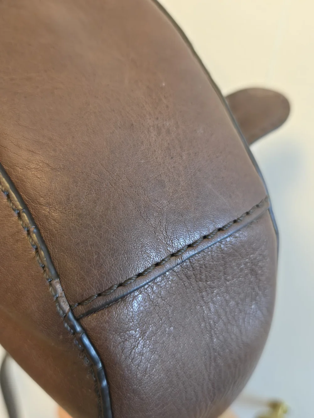 Frye Brown Leather Buckle Crossbody Bag